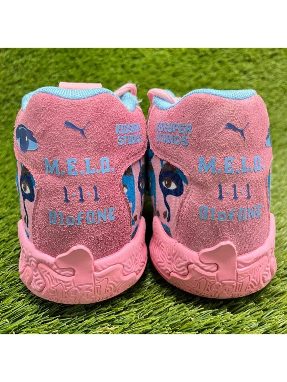 Puma LaMelo Ball MB.03 KidSuper Girls Size 6.5Y Pink Athletic Shoes Sneakers